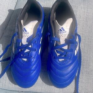 ADIDAS UNISEX GOLETA V111 FIRM GROUND SOCCER CLEATS SZ 1 BLUE EX